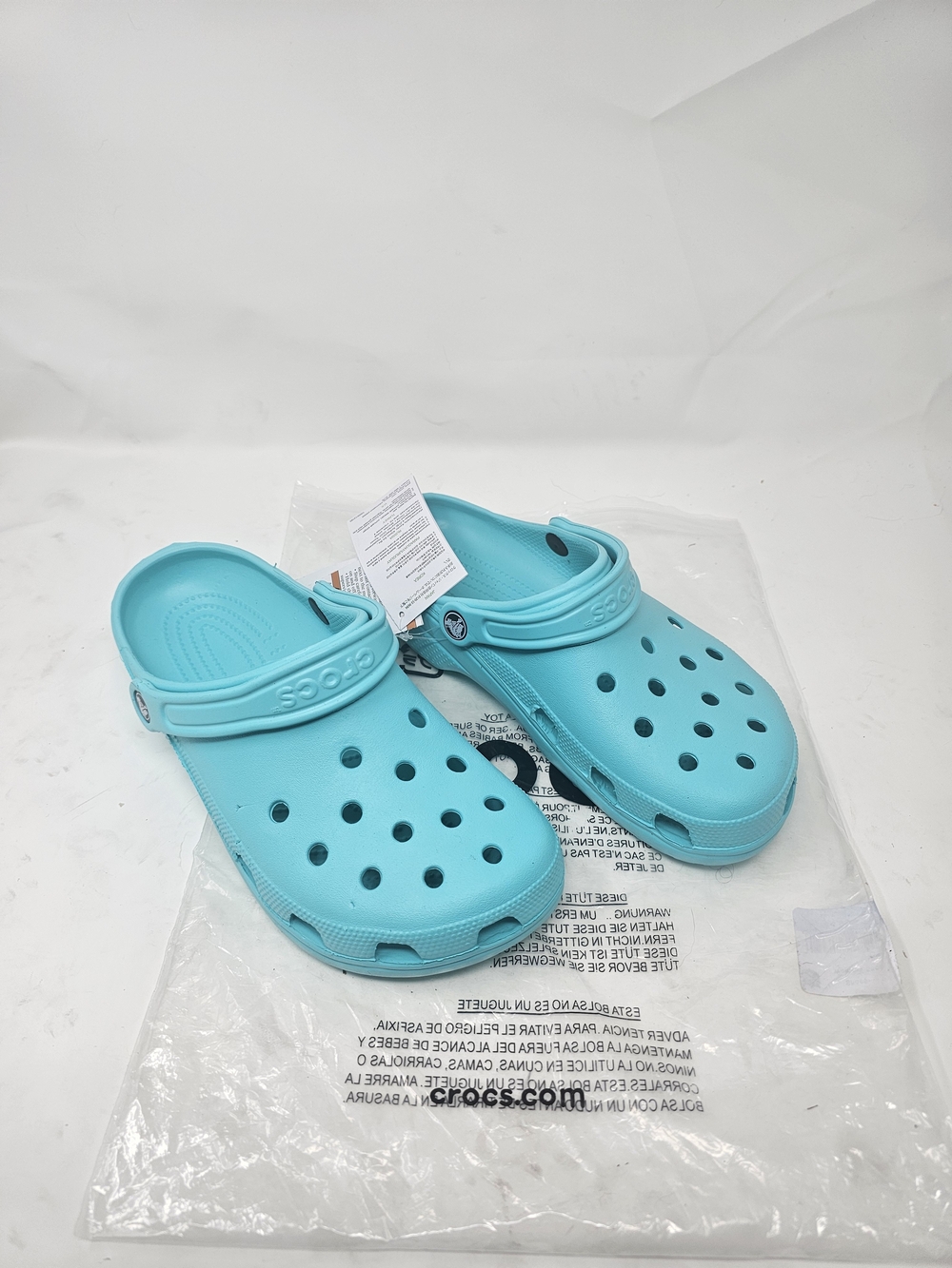 Original Crocs Classic Clog -Turquoise aqua blue - Multiple Sizes